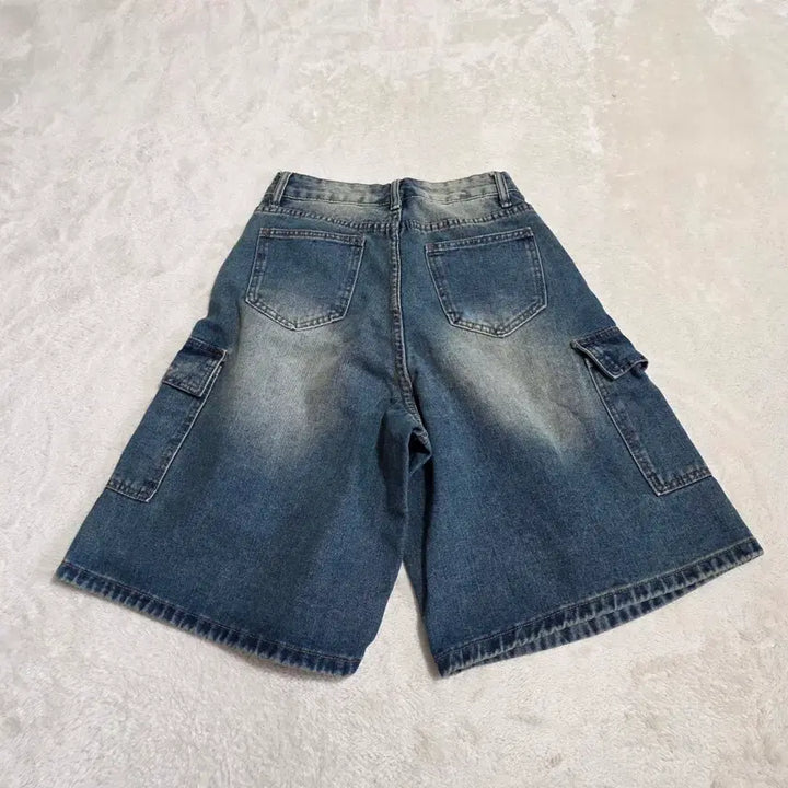 [SOLD OUT] (M)여성 데님 카고 반바지 버뮤다 팬츠