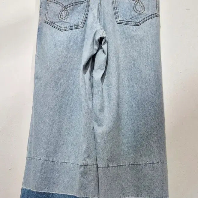 [BUNJANG] Lucky Chouette Denim Wide Pants / 럭키슈에뜨  데님 와이드  팬츠