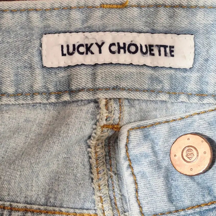 [BUNJANG] Lucky Chouette Denim Wide Pants / 럭키슈에뜨  데님 와이드  팬츠