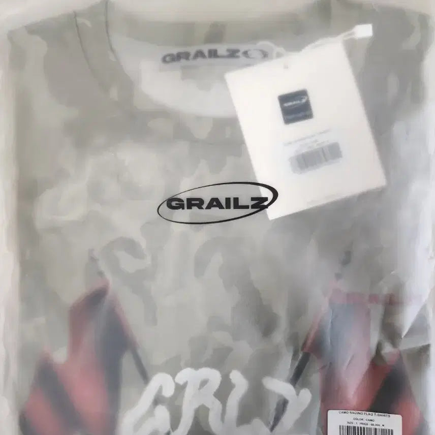[BUNJANG] Grails Camo Racing Flag T-shirt / 그레일즈 남성 여성 반팔 티셔츠 밀러터리 새제품 급처분