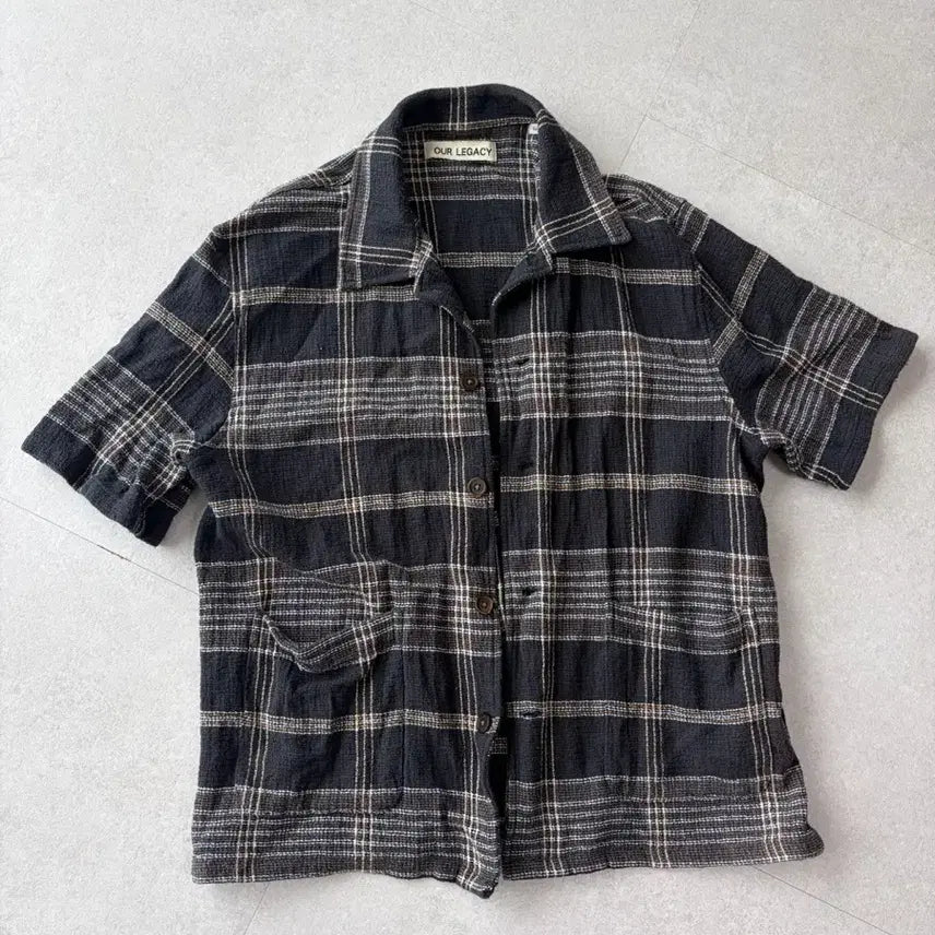 [SOLD OUT] 아워레가시 시어서커 체크 셔츠 52