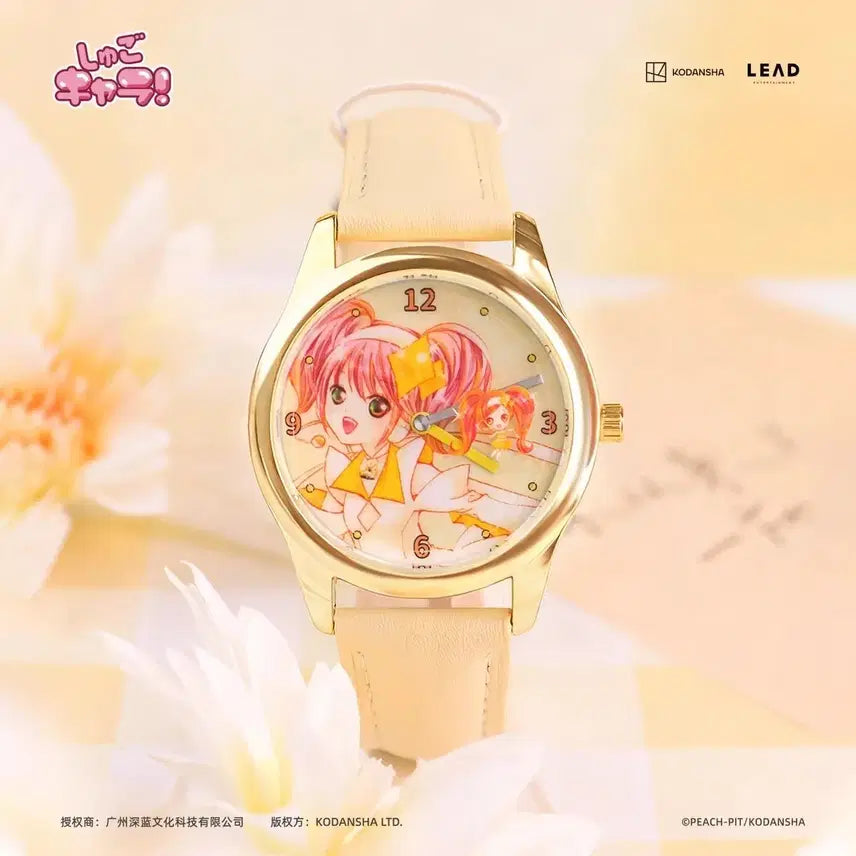 [BUNJANG] Character Chare Change Amulet Diamond Wristwatch &amp; Glitter Acrylic Block Set / (희귀) 캐릭캐릭체인지 슈고캬라 애뮬릿다이아 원화 손목시계+글리터아크릴