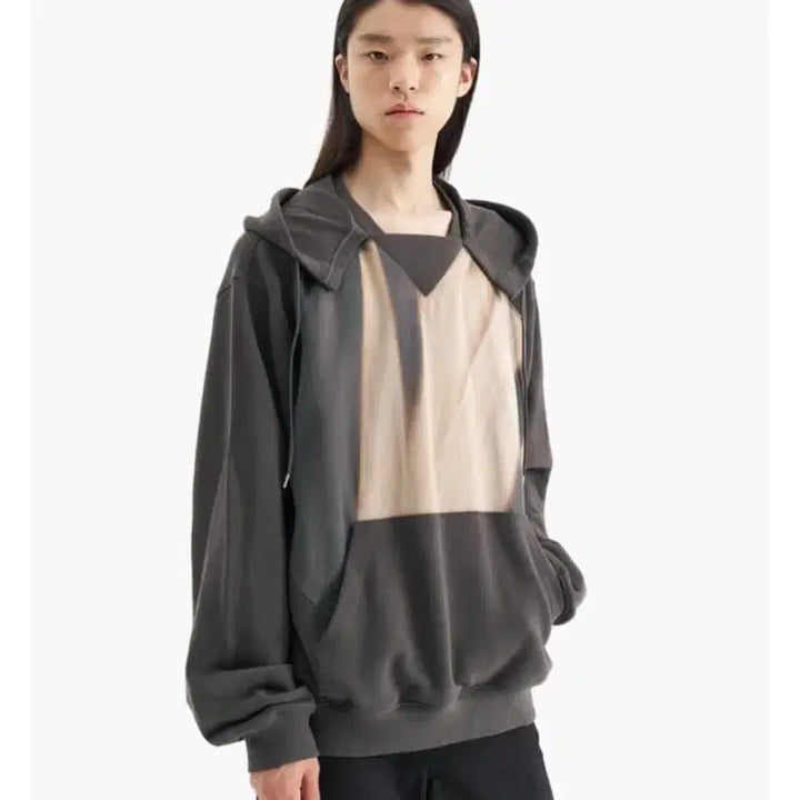 [BUNJANG] Ziyong Kim Sun Pleats Hoodie / 지용킴 선플리치 후드