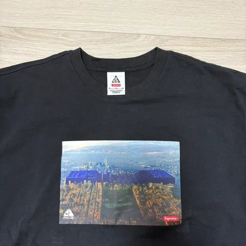 [BUNJANG] Supreme x ACG Grid T-shirt (Black, XL) / [XL]슈프림 x ACG 콜라보 그리드 티셔츠