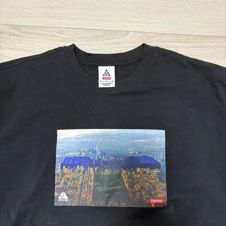 [BUNJANG] Supreme x ACG Grid T-shirt (Black, XL) / [XL]슈프림 x ACG 콜라보 그리드 티셔츠