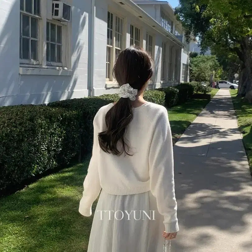 [BUNJANG] Litter Saddle Cashmere Knit Sweater / 새상품 리터 새들 캐시미어니트