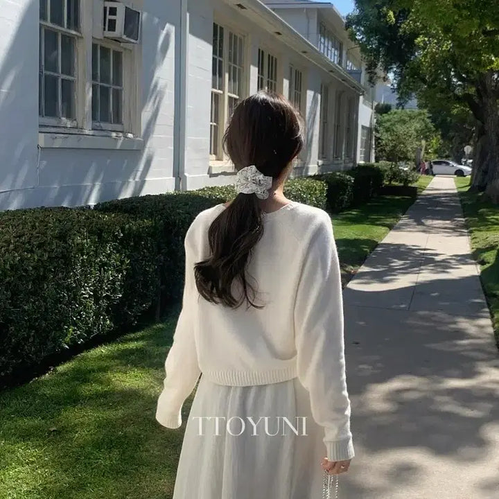 [BUNJANG] Litter Saddle Cashmere Knit Sweater / 새상품 리터 새들 캐시미어니트