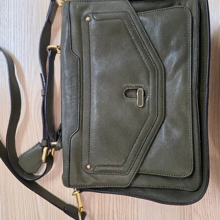 [BUNJANG] Anne Klein Olive Green Crossbody Bag / 앤클라인 올리브색 가방 크로스백
