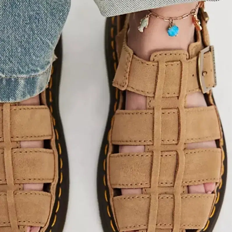 [BUNJANG] Dr. Martens Renly Fisherman Sandal Savannah Tan Beige / 닥터마틴 피셔맨 샌들 렌리 사바나 탄 베이지 UK4(UK5)
