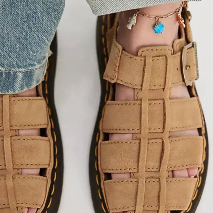 [BUNJANG] Dr. Martens Renly Fisherman Sandal Savannah Tan Beige / 닥터마틴 피셔맨 샌들 렌리 사바나 탄 베이지 UK4(UK5)