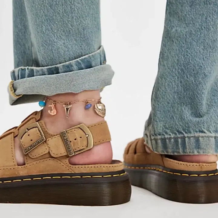 [BUNJANG] Dr. Martens Renly Fisherman Sandal Savannah Tan Beige / 닥터마틴 피셔맨 샌들 렌리 사바나 탄 베이지 UK4(UK5)