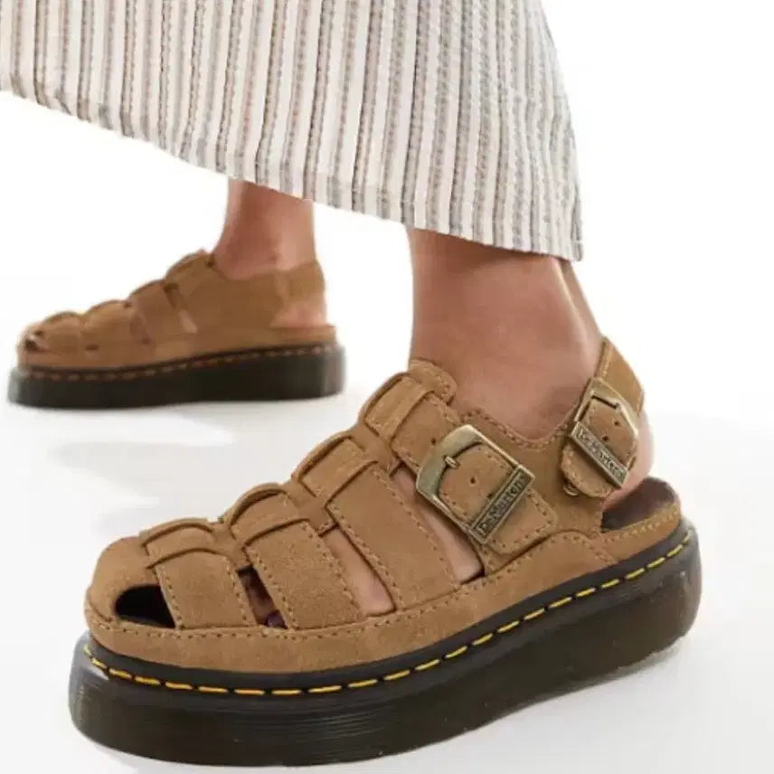 [BUNJANG] Dr. Martens Renly Fisherman Sandal Savannah Tan Beige / 닥터마틴 피셔맨 샌들 렌리 사바나 탄 베이지 UK4(UK5)