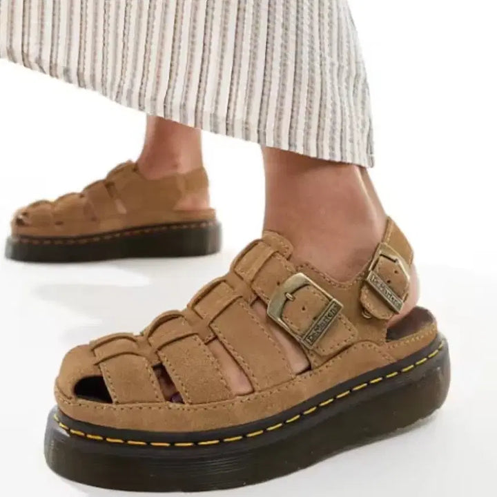 [BUNJANG] Dr. Martens Renly Fisherman Sandal Savannah Tan Beige / 닥터마틴 피셔맨 샌들 렌리 사바나 탄 베이지 UK4(UK5)