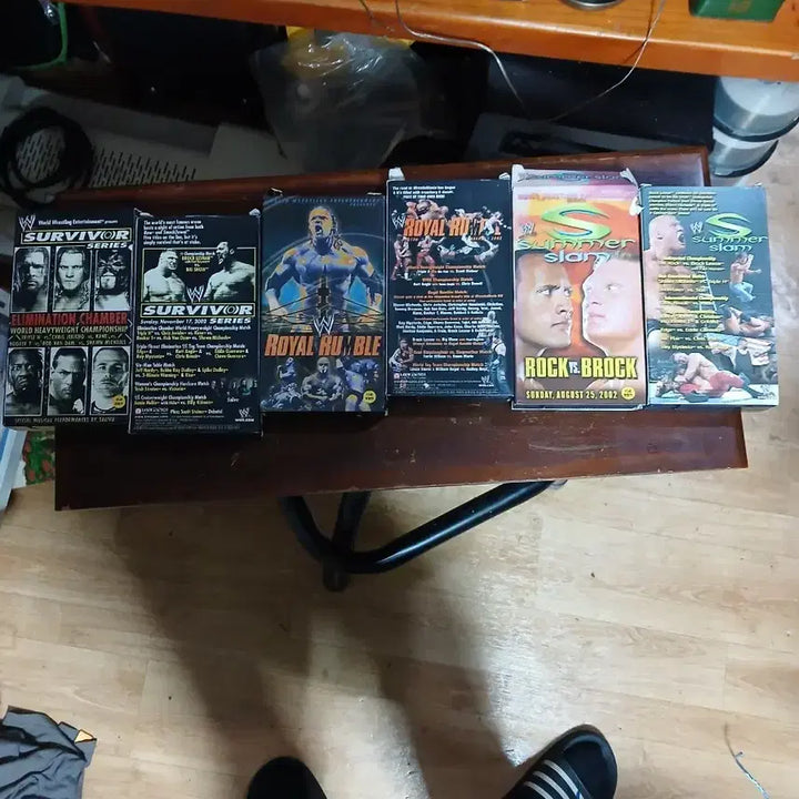 [BUNJANG] WWE Video Tape Bundle / WWE 비디오 테이프 (서바이벌/로얄럼블/섬머슬램)6장일괄