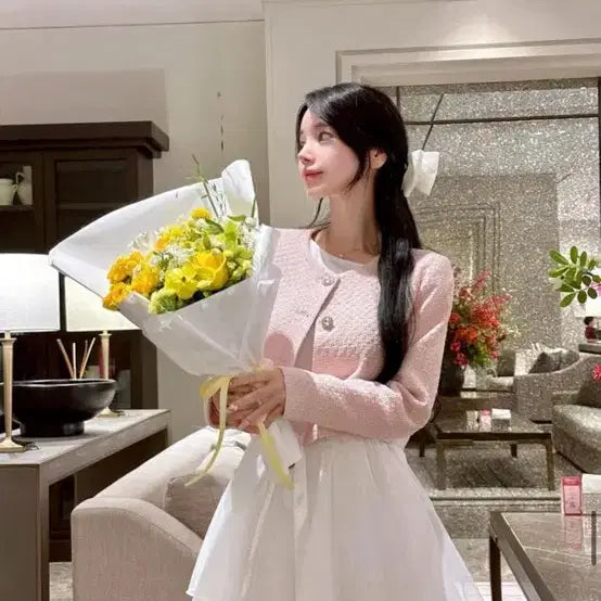 [BUNJANG] Mayyun Chiffon Mini Ribbon Tiered Skirt / 메이윤 쉬폰 미니 리본 캉캉스커트