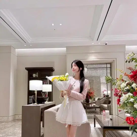 [BUNJANG] Mayyun Chiffon Mini Ribbon Tiered Skirt / 메이윤 쉬폰 미니 리본 캉캉스커트