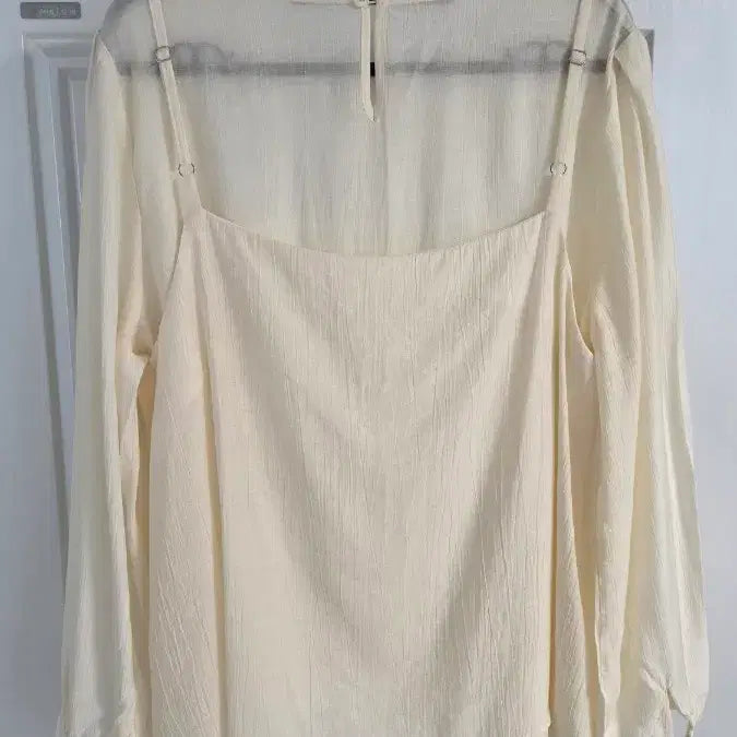 [BUNJANG] New Item Rayon Bustier Blouse (Size 66-77) / 새상품 레이온 뷔스티에 블라우스(66-77반)