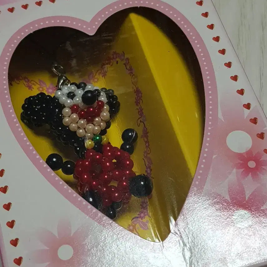 [BUNJANG] Mickey Mouse Bead Keychain / 급처 고전스트랩 고전문구비즈키링 새상품 미키마우스 고전킽스 비즈키티스트랩
