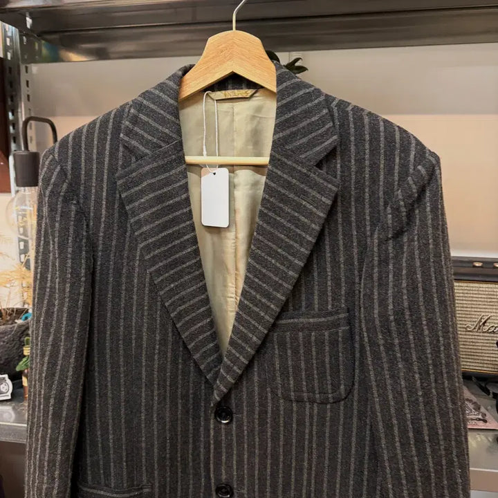 [BUNJANG] VOTOLO Charcoal Gray Wool Blend Blazer / VOTOLO 챠콜 그레이 울 혼방 블레이저