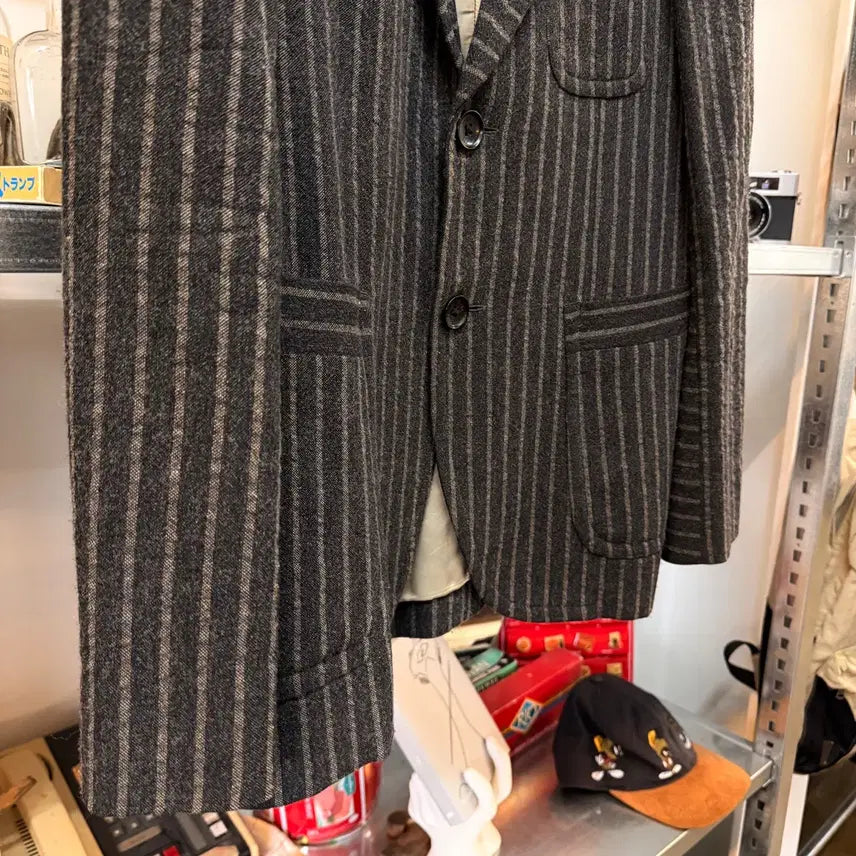 [BUNJANG] VOTOLO Charcoal Gray Wool Blend Blazer / VOTOLO 챠콜 그레이 울 혼방 블레이저