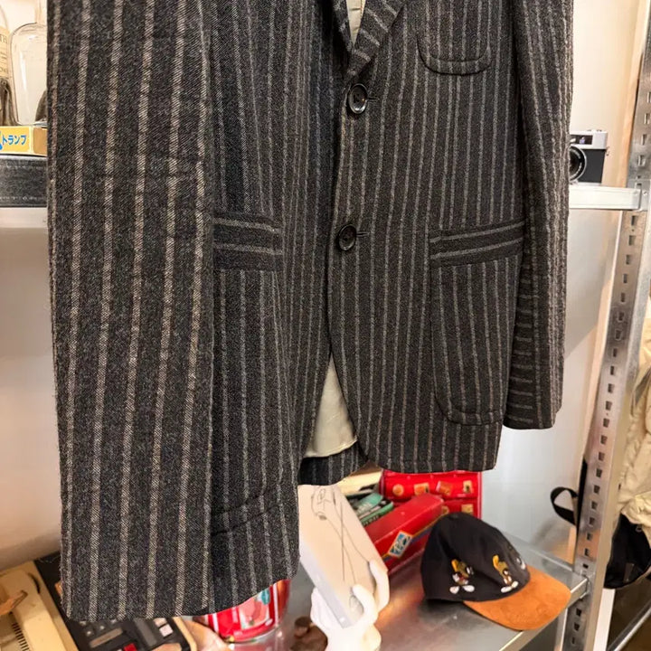 [BUNJANG] VOTOLO Charcoal Gray Wool Blend Blazer / VOTOLO 챠콜 그레이 울 혼방 블레이저
