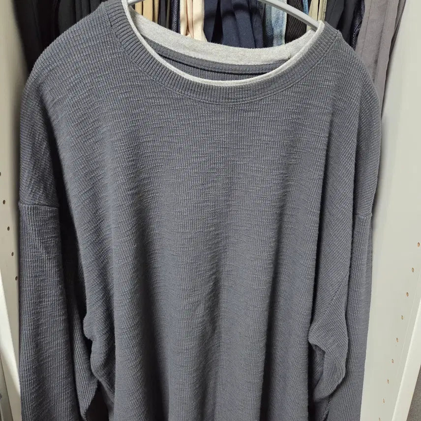 [BUNJANG] Faren 25SS Waffle Long Sleeve Charcoal / 퍼렌 25ss 와플 롱슬리브 3사이즈 차콜 팝니다