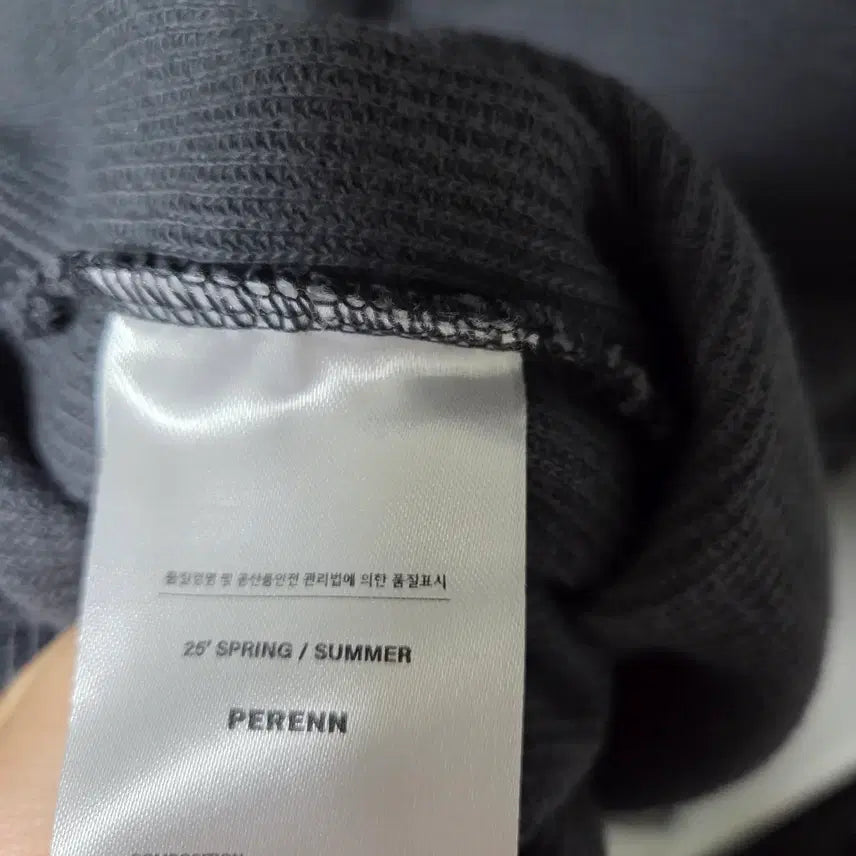 [BUNJANG] Faren 25SS Waffle Long Sleeve Charcoal / 퍼렌 25ss 와플 롱슬리브 3사이즈 차콜 팝니다