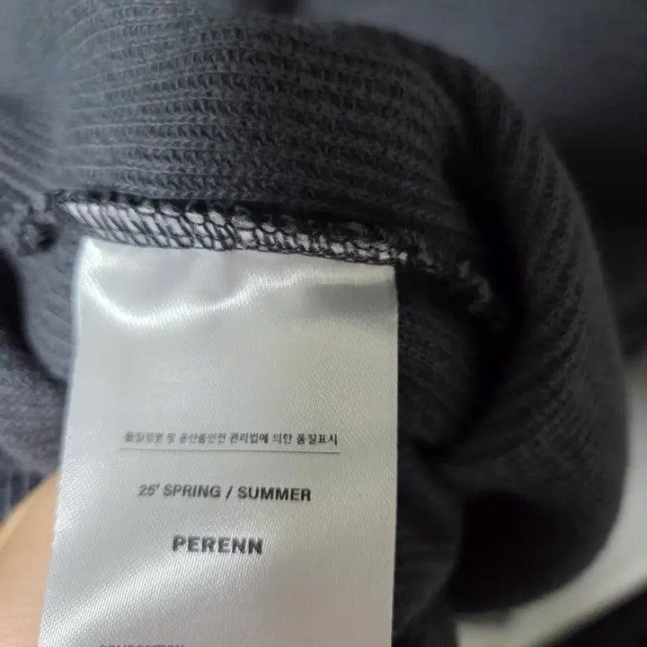 [BUNJANG] Faren 25SS Waffle Long Sleeve Charcoal / 퍼렌 25ss 와플 롱슬리브 3사이즈 차콜 팝니다