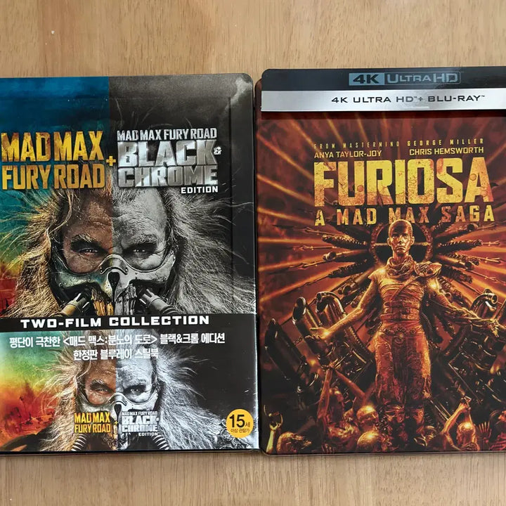 [BUNJANG] Mad Max &amp; Furiosa Steelbook Bundle Set / 매드맥스&amp; 퓨리오사 일괄