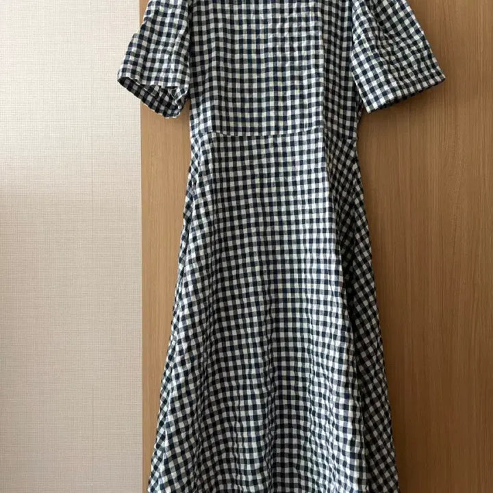 [BUNJANG] Checkered Short Sleeve Dress / 체크 반팔 원피스