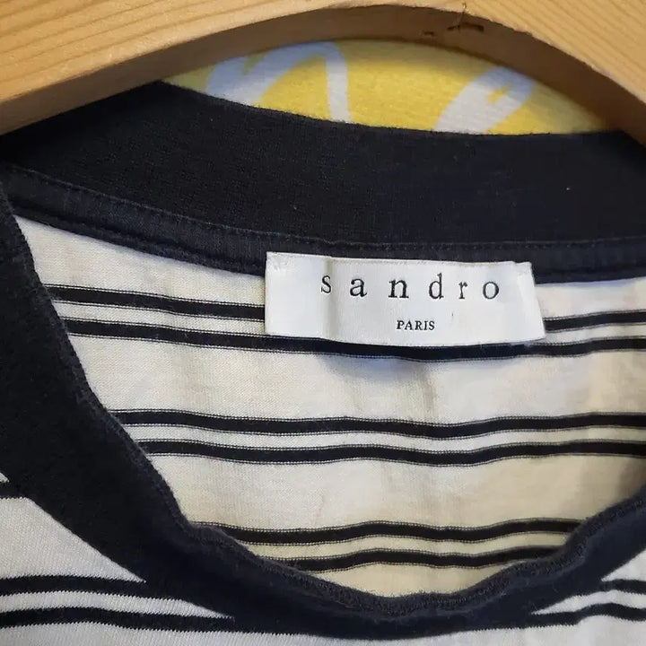 [BUNJANG] Sandro Striped Short Sleeve T-shirt / 산드로 스트라이프 반팔 티셔츠 F
