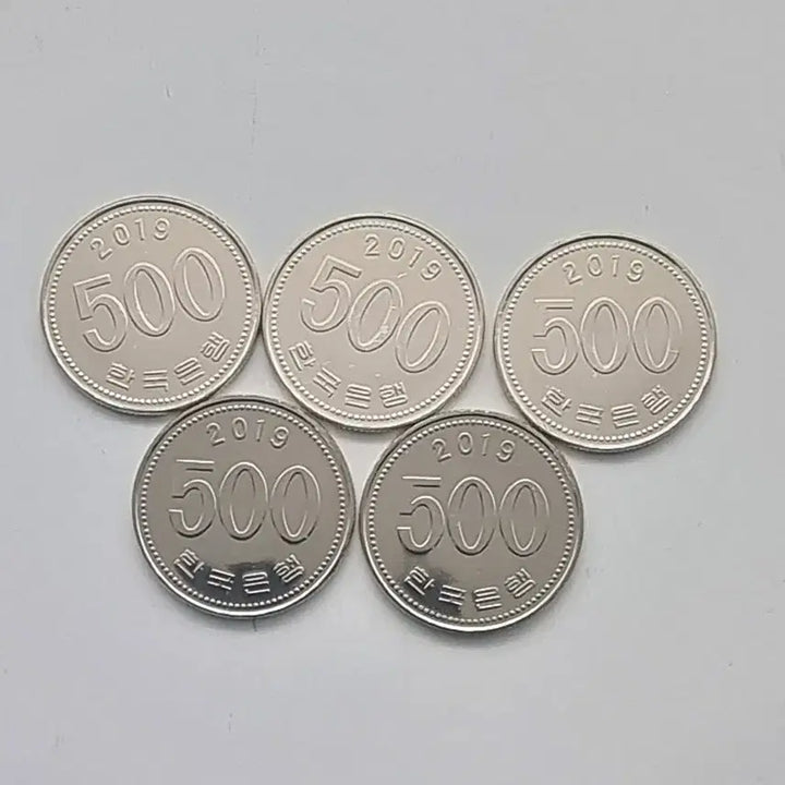 [SOLD OUT] 2019년500주화 미사용5개