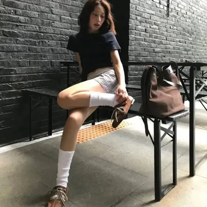 [BUNJANG] Mary Jane Brown Lace Strap Shoes - 230 - New / 당일배송 포른른 메리제인 브라운 슈즈 Lace Strap 230 새상품