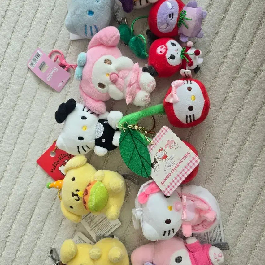[BUNJANG] Sanrio Characters Plush Keyring Collection / 산리오 캐릭터즈 인형 키링 모음