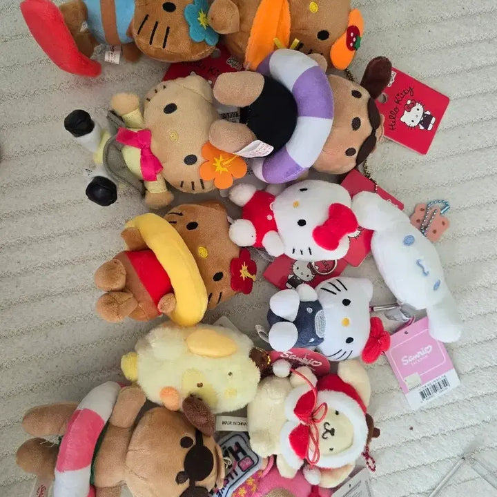[BUNJANG] Sanrio Characters Plush Keyring Collection / 산리오 캐릭터즈 인형 키링 모음