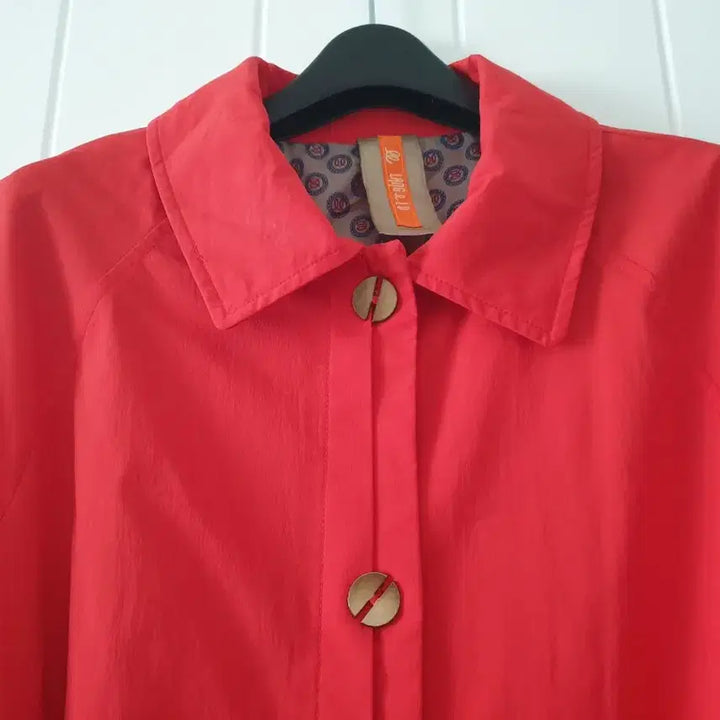[BUNJANG] Red Trench Coat Set / (새상품) 레드 트렌치 코트 벨트 세트