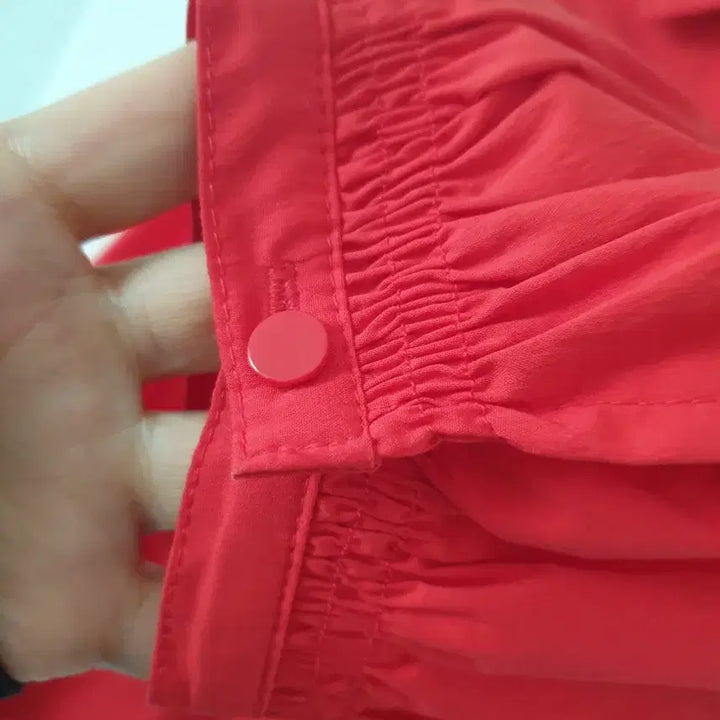 [BUNJANG] Red Trench Coat Set / (새상품) 레드 트렌치 코트 벨트 세트