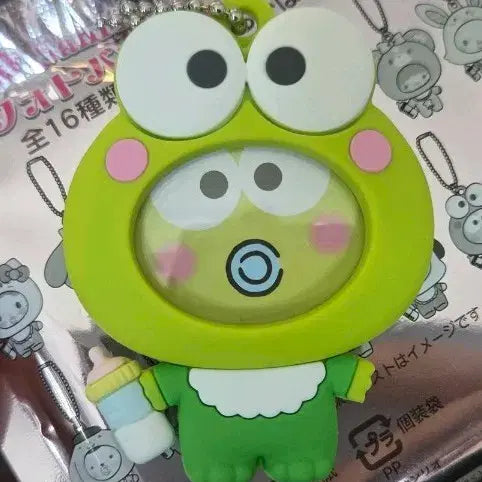 [BUNJANG] Sanrio Kerropi Baby Face Photocard Holder Badge / 케로피 산리오 베이비 페이스 포토 홀더 키링 뱃지 단순 개봉