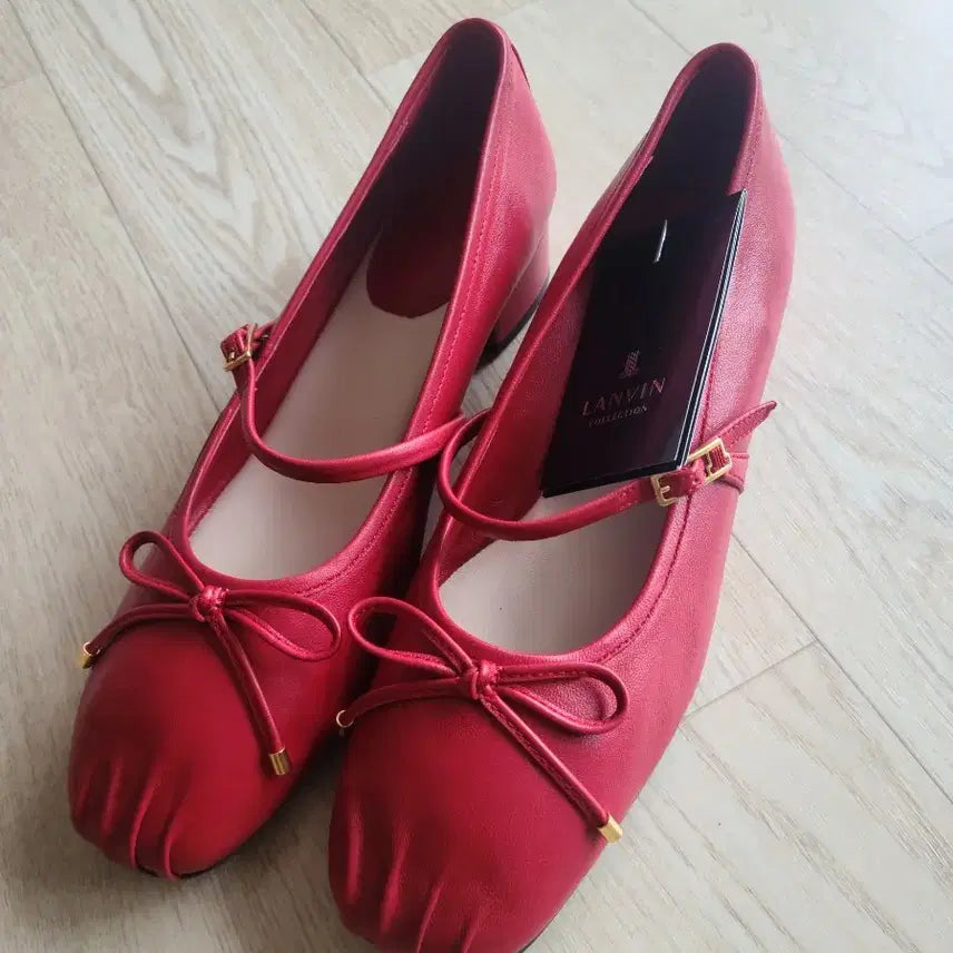 [BUNJANG] Lanvin Leather Pleated Flat Shoes 245 / 랑방 레더 플리츠 플랫 슈즈 245