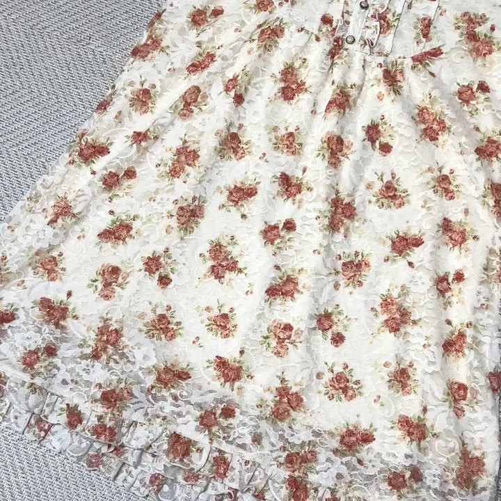 [BUNJANG] COLZA Floral Bow Blouse / 빈티지 히메갸루 히메카지 콜자 반팔 블라우스 리즈리사 엑시즈팜 stc