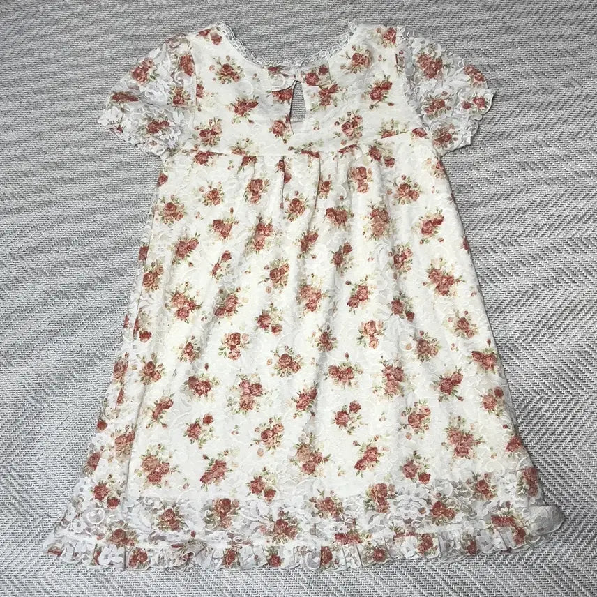 [BUNJANG] COLZA Floral Bow Blouse / 빈티지 히메갸루 히메카지 콜자 반팔 블라우스 리즈리사 엑시즈팜 stc