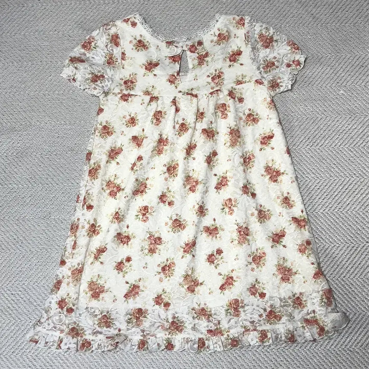 [BUNJANG] COLZA Floral Bow Blouse / 빈티지 히메갸루 히메카지 콜자 반팔 블라우스 리즈리사 엑시즈팜 stc