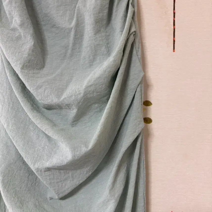 [BUNJANG] 8 Seconds Mint Shirring Long Dress S / 에잇세컨즈 민트 셔링 롱 원피스 S