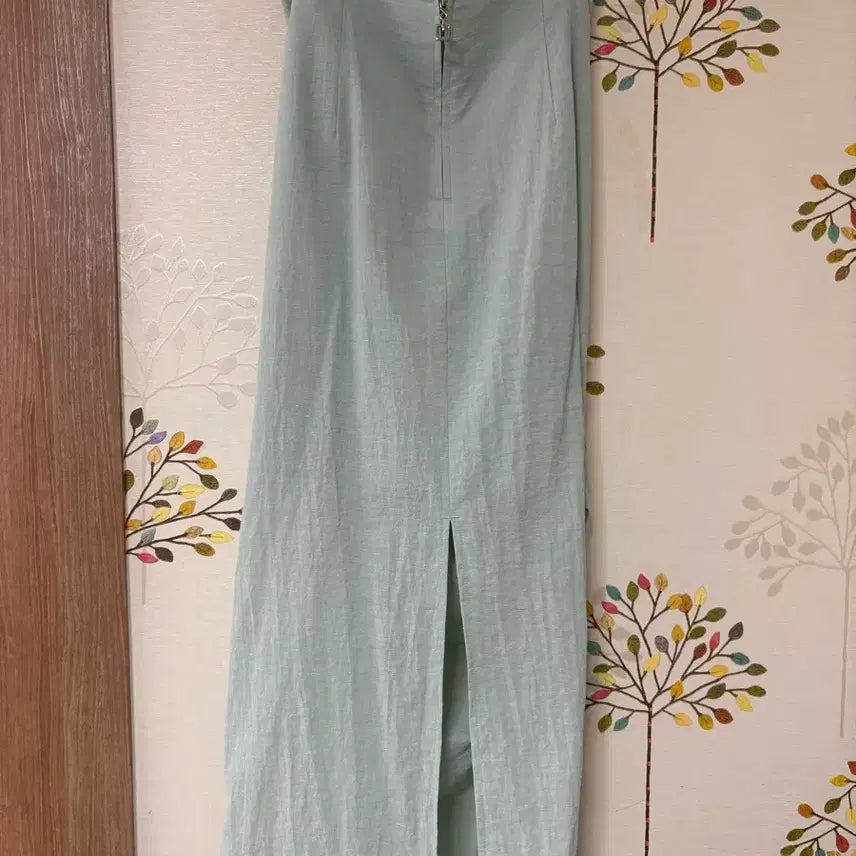 [BUNJANG] 8 Seconds Mint Shirring Long Dress S / 에잇세컨즈 민트 셔링 롱 원피스 S