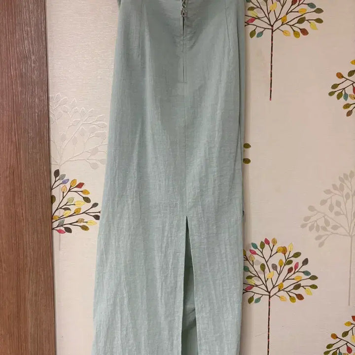 [BUNJANG] 8 Seconds Mint Shirring Long Dress S / 에잇세컨즈 민트 셔링 롱 원피스 S