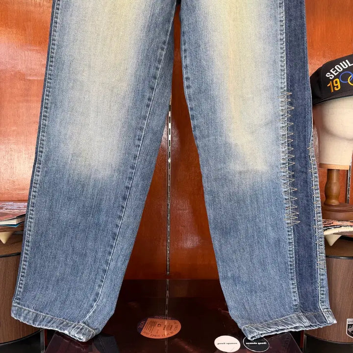 [BUNJANG] Fubu Old School Denim Jeans (Size 34) / 00s 후부 컬렉션 올드스쿨 데님 [ 34 ]