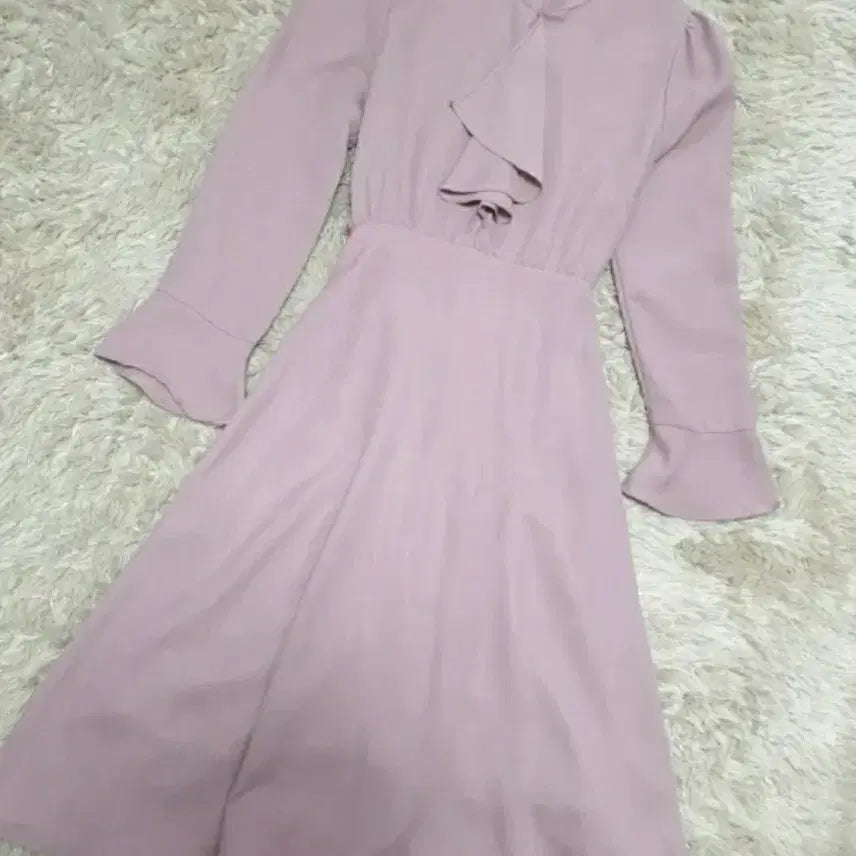 [BUNJANG] Purple Chiffon Frill Dress / (오늘특가) 퍼플 쉬폰 프릴 원피스