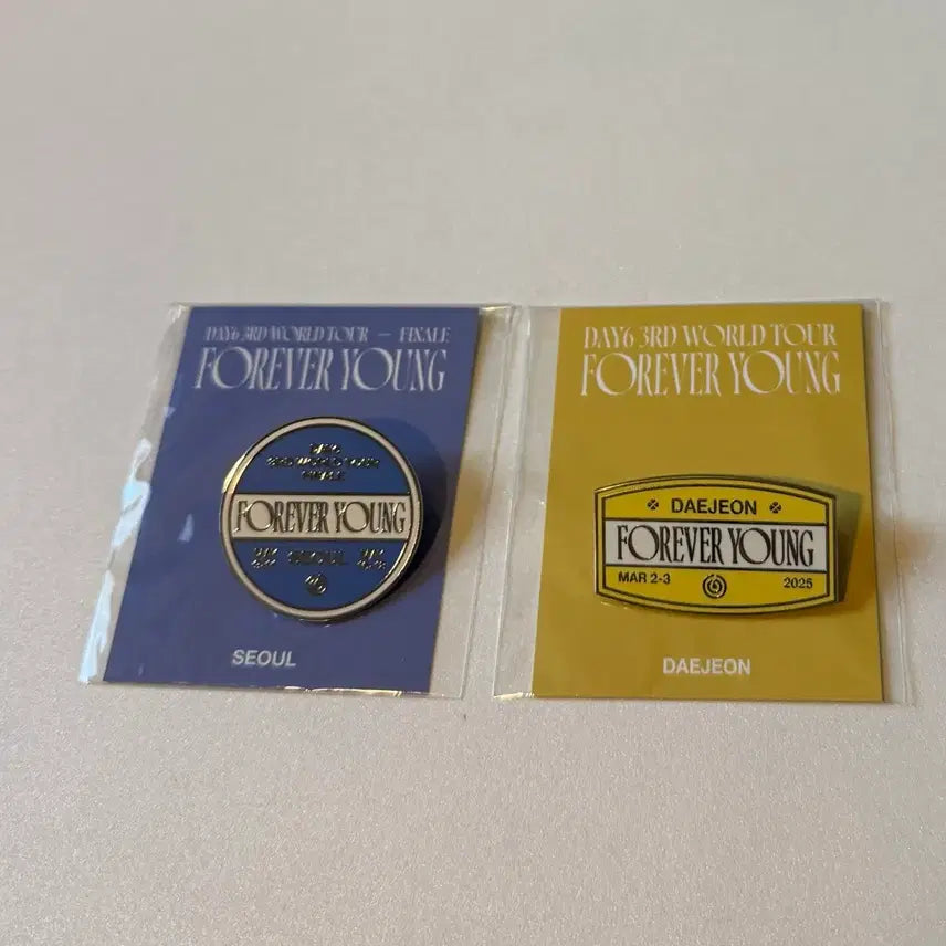 [BUNJANG] Day6 Forever Young Tour Badge / 데이식스 포에버영 전국투어 뱃지 서울 대전 양도