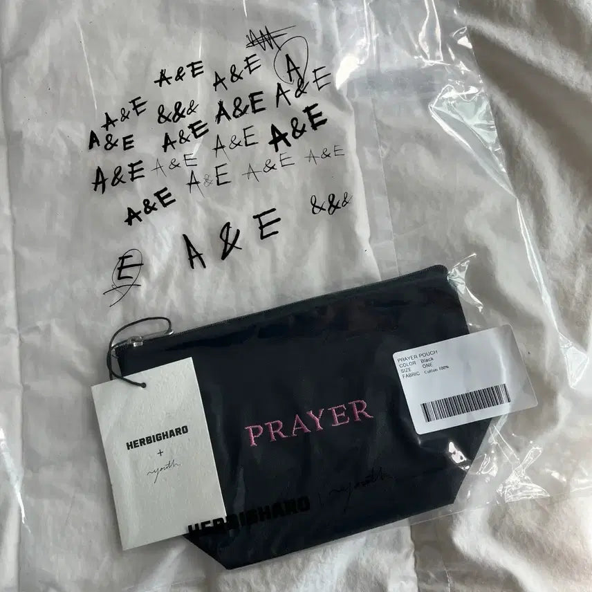 [SOLD OUT] 박효신 A&amp;E md 파우치 PRAYER POUCH BLACK