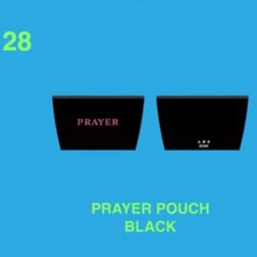 [SOLD OUT] 박효신 A&amp;E md 파우치 PRAYER POUCH BLACK